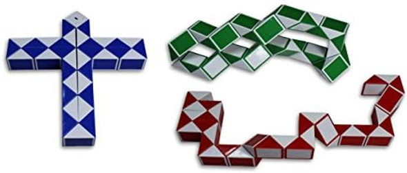 Toys+ Magic Snake Cube Twist Puzzle Bundle of 6 3 Mini Cubes and 3 Large Cubes (Bundle 6 Pack)
B077PF8M1F