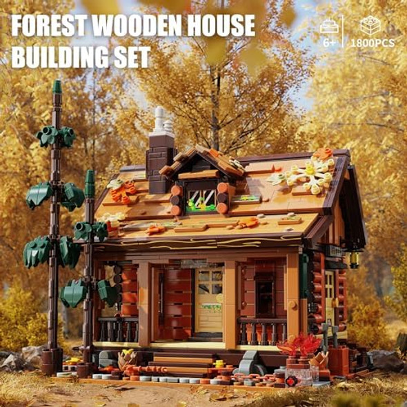 Tycole Wood Cabin Building Blocks Set with LED Lights Autumn House Building Toys Log Cabin Construction Kits Stem Forest Treehouse Model Birthday for Adults and Boys Age 8-12(1969Pcs)
B0F18VN8RV