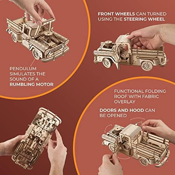 Ugears Wooden 3D Puzzles for Adults - Pickup Lumberjack Model Car Kits 3D Puzzle Adult Crafts - Wooden Puzzles for Adults Mechanical Truck Puzzle Model Kit - Retro Chevrolet 3100 Inspired - 460 Pcs
B0B133JPGX Ugears Wooden 3D Puzzles for Adults - Pickup Lumberjack Model Car Kits 3D Puzzle Adult Crafts - Wooden Puzzles for Adults Mechanical Truck Puzzle Model Kit - Retro Chevrolet 3100 Inspired - 460 Pcs
B0B133JPGX