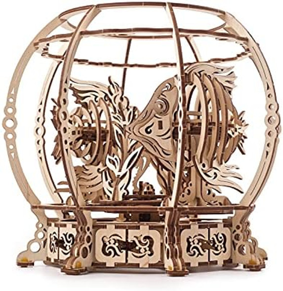 Ugears 3D Puzzle Mechanical Aquarium - Creative 3D Wooden Puzzles Idea - Aquarium Wood Model Kit - Unique Wooden Puzzle - 3D Puzzles for Adults and Kids Building Kit
B097PY8NFC
