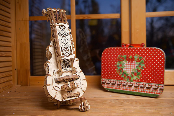 Ugears Mechanical Models 3-D Wooden Puzzle - Mechanical Hurdy-Gurdy Musical Instrument
B07771DV5J