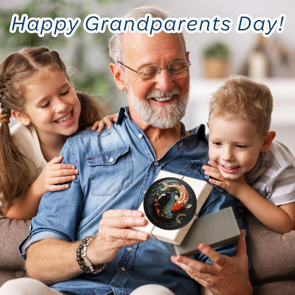 Uniqus 3D Wooden Koi Fish Puzzle for Adults – 150 Piece Round Yin Yang Jigsaw for Grandparents' Day Japanese Zen Art – Box Decorative Wooden Puzzle (Abyss Glow)
B0F59BYJJZ