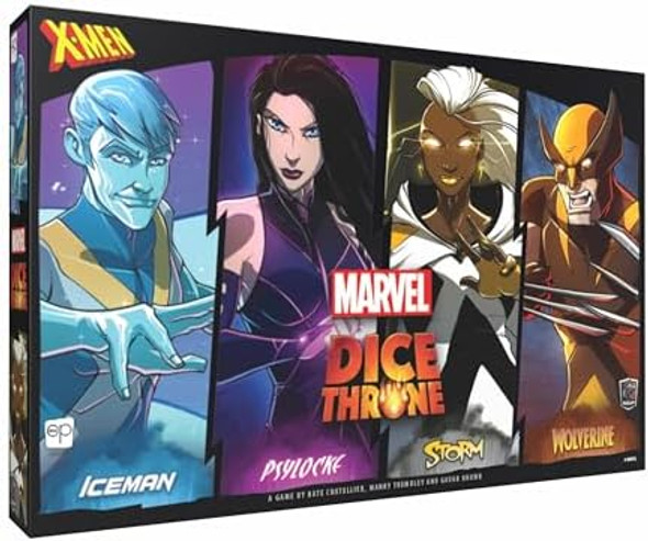 Usaopoly Marvel X-Men Dice Throne Box 1 4 Hero Box Featuring Wolverine Iceman Psylocke & Storm Competitive Dice Board Game Stand-Alone & Cross Compatible with All Dice Throne Heroes Officially Licensed
B0DCL7SHNG