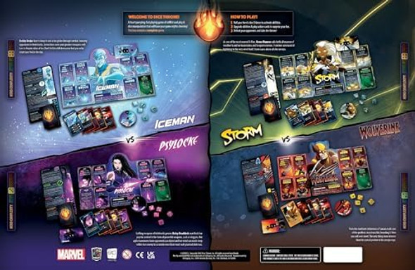 Usaopoly Marvel X-Men Dice Throne Box 1 4 Hero Box Featuring Wolverine Iceman Psylocke & Storm Competitive Dice Board Game Stand-Alone & Cross Compatible with All Dice Throne Heroes Officially Licensed
B0DCL7SHNG