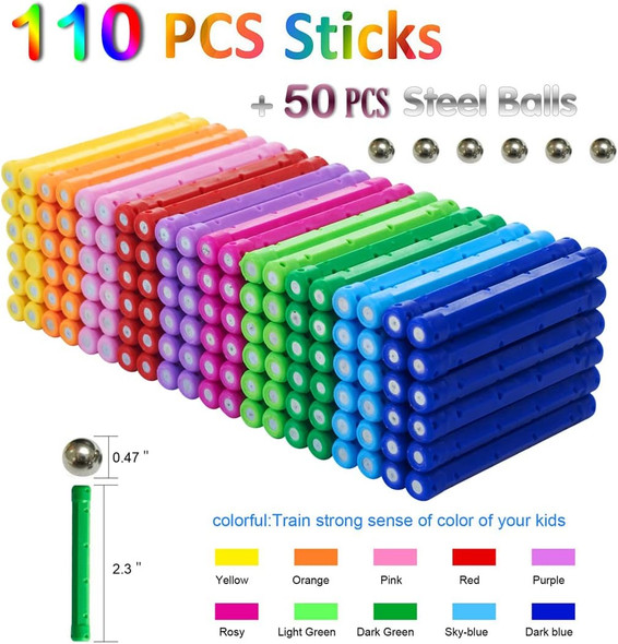 Veatree 308 Pieces Magnetic Building Blocks Toys Magnet Construction Build Kit Education Toys 3D Puzzle for Kids Playing Stacking Game with Magnetic Bricks and Sticks Color Random
B07885CS62 Veatree 308 Pieces Magnetic Building Blocks Toys Magnet Construction Build Kit Education Toys 3D Puzzle for Kids Playing Stacking Game with Magnetic Bricks and Sticks Color Random
B07885CS62