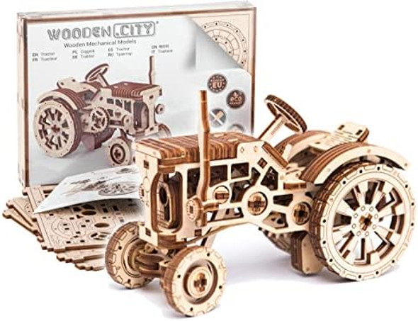 Wooden.City Tractor 3D Wooden Puzzle Kit – Mechanical Farm Tractor Model for Adults & Teens 148-Piece DIY Kit with Moving Wheels Made in EU
B09VH8N2HY