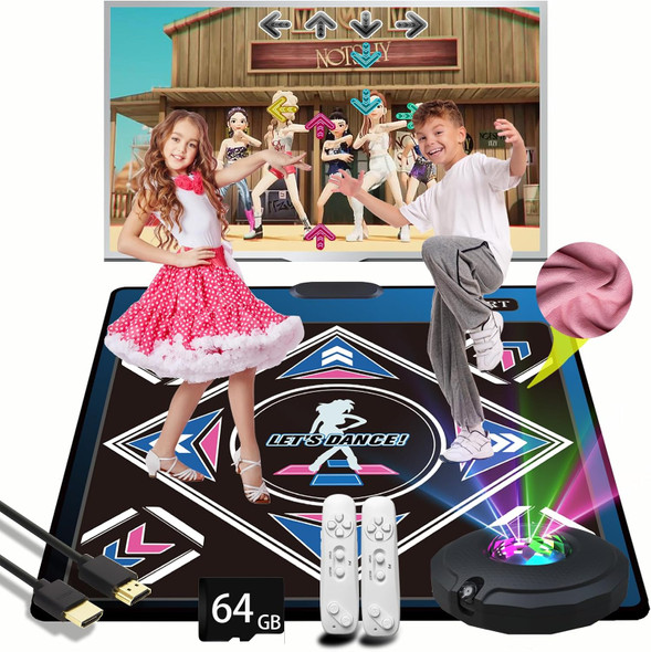 Wuzhuangyuan A Single-Person Dance mat with Camera 64GB Card 650 Songs 1000 Games 81 Music Videos. Luxurious for Boys and Girls Made of high-Grade Flannel. Suitable for TV use.
B0D7C6N1NX