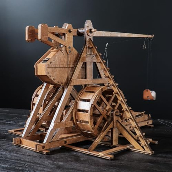 Yaqumw The Mini Counterweight Trebuchet with Wheels Europe Medieval Siege Chariot Catapult Weapons DIY 3D Wooden Puzzles Mechanical Model Kits STEM Projects Tabletop Toy
B0B1X1TFSX