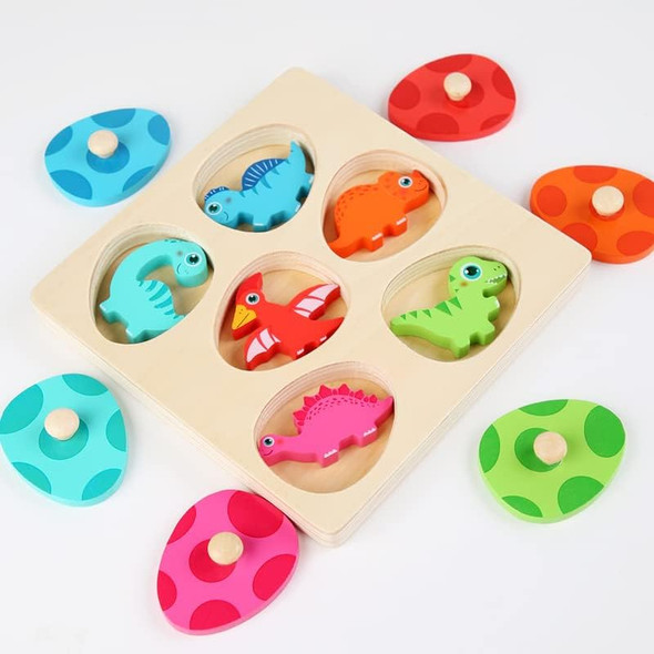 Yhzan 3D Cartoon Dinosaur Wooden Shape Puzzle Montessori Material for Kids 1 Year Old Fine Motor Skills Development Color Sorting Toy Memory Game for Todder
B0CWYTMMQH