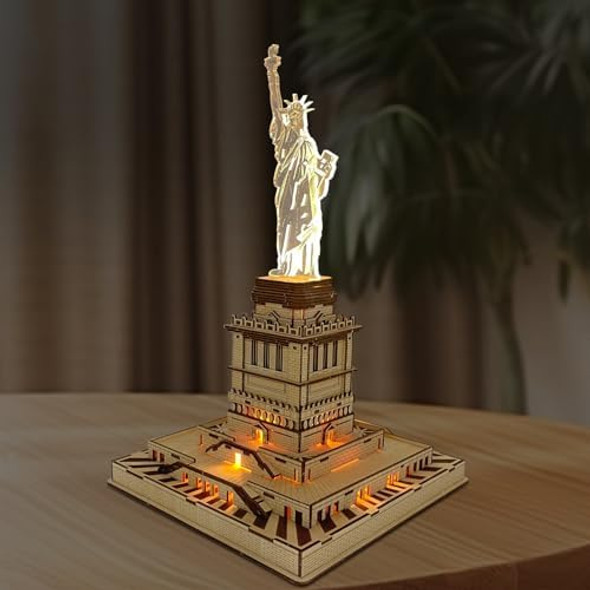 Ysityum 3D Wooden Puzzle for Adults - Statue of Liberty Wood Puzzle Modle Kits with USB LED Light DIY Architecture Building Craft Toy Set Brain Teaser s for Kids & Teens (147PCS)
B0DCNTV18Q
