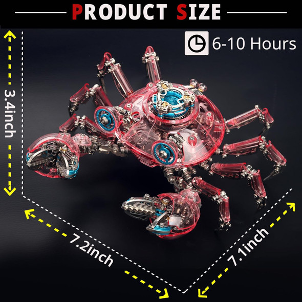 Yuezudpo 3D Metal Puzzles for Adults 3D Puzzle DIY Colorful 3D Crab 666 Pieces Mechanical Building Kit3D Metal Model Kits to Build for Birthday Christmas
B0F74M7VFW Yuezudpo 3D Metal Puzzles for Adults 3D Puzzle DIY Colorful 3D Crab 666 Pieces Mechanical Building Kit3D Metal Model Kits to Build for Birthday Christmas
B0F74M7VFW