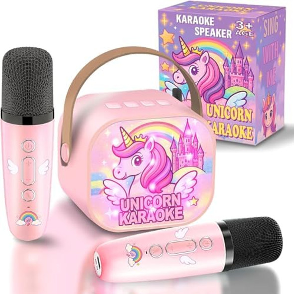 Zhipal Unicorn Toys for Girls Age 4-6 Mini Karaoke Machine for Girls Unicorn Birthday Decorations Toys 3 4 5 6 7 8 9 Year Old Girl Birthday s with 2 Wireless Microphones
B0F59683TM