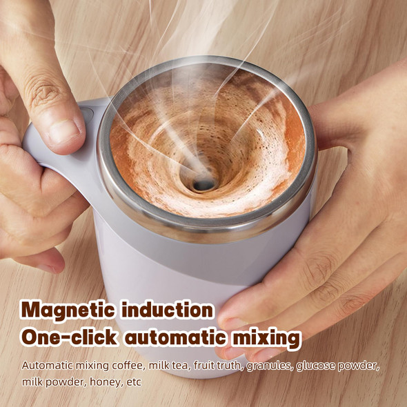 Automatic Stirring Coffee Mug, Rechargeable Automatic Stirring Coffee Mug, Electric Fun Automatic Stirring Mug, Stainless Steel Travel Coffee Mug for Office Use (White) Automatic Stirring Coffee Mug, Rechargeable Automatic Stirring Coffee Mug, Electric Fun Automatic Stirring Mug, Stainless Steel Travel Coffee Mug for Office Use (White)