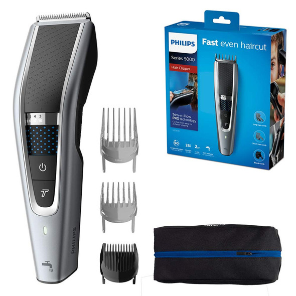 Philips Hair Clippers Series 5000 Trim n Flow UK 3 Pin Plug HC5630/13