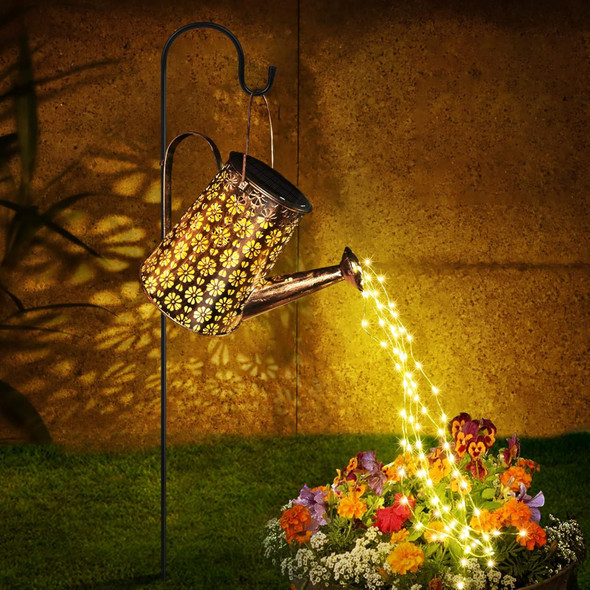 Solar Watering Can With LightsSolar Outdoor Garden Decor Waterproof Large Hanging Lantern Landscape Lights Outside Decorations For Yard Clearance Porch Patio Pathway Gardening