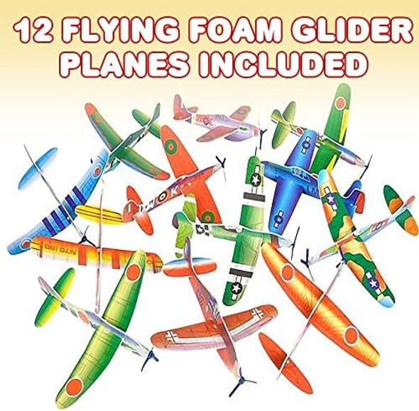 Artcreativity Foam Flying Glider Planes For Kids Set Of 12 Lightweight Planes With Various Designs Individually Packed Airplanes Fun Birthday Party Favors Goodie Bag Fillers For Boys & Girls Artcreativity Foam Flying Glider Planes For Kids Set Of 12 Lightweight Planes With Various Designs Individually Packed Airplanes Fun Birthday Party Favors Goodie Bag Fillers For Boys & Girls