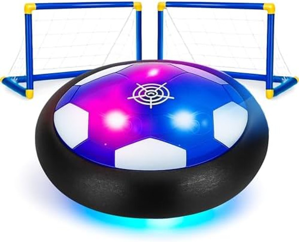 Hover Soccer Ball - Indoor Soccer Ball Indoor Flying Toy Games (1 Floating Disk + 2 Goals) Boy Birthday s Indoor Silent Game 3 In 1 Pack Hover Soccer Ball - Indoor Soccer Ball Indoor Flying Toy Games (1 Floating Disk + 2 Goals) Boy Birthday s Indoor Silent Game 3 In 1 Pack