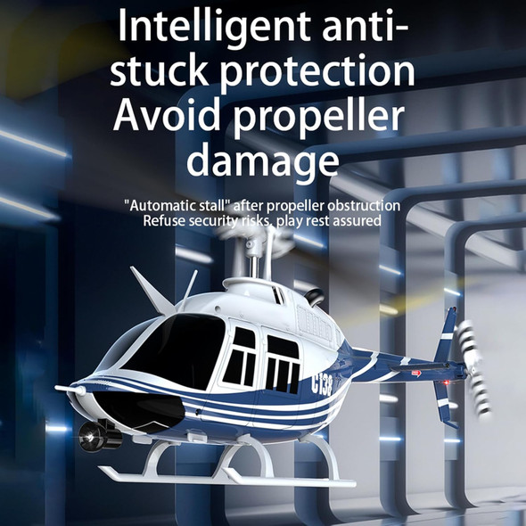C138 Remote Control Helicopter Bell206 Helicopter 2.4Ghz 4Ch Single Propeller Aileron Rc Aircraft One Click Roll Takeoff And Landing Six-Axis Gyroscope Air Pressure Setting C138 Remote Control Helicopter Bell206 Helicopter 2.4Ghz 4Ch Single Propeller Aileron Rc Aircraft One Click Roll Takeoff And Landing Six-Axis Gyroscope Air Pressure Setting