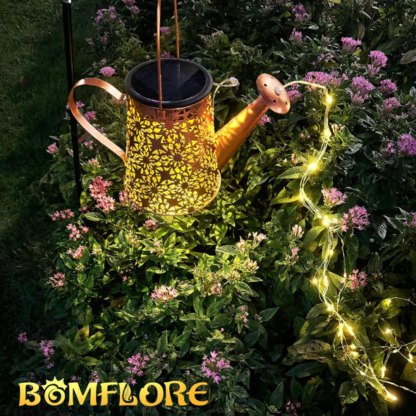 Solar Watering Can Lights Outdoor For Women: Garden Light Waterproof For Yard Decorations-Fairy Hanging Lantern Powered For Patio Path-Twinkle Lamp s For Mom Mothers Grandma Birthday
