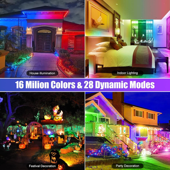 2 Pack 50W 96 Led Rgb Light Bars Waterproof Ip66 Smart App/Remote Control Wall Washer Lights Diy 16 Millions Colors Led Light Bars For Room Stage Lighting Garden Outdoor Indoor