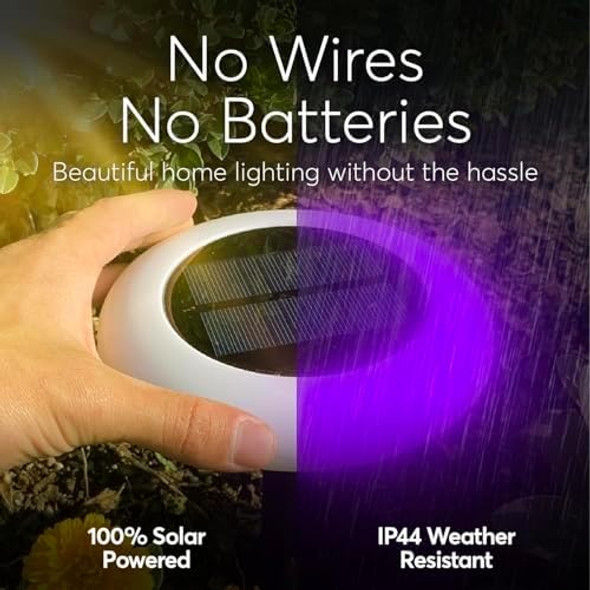 Colorize Colorful Pathway Solar Light (6 Lights) Decorative Weatherproof Auto On/Off Outdoor Lights - Decorate Your Garden Landscape Patio Pool Yard With Ultra-Bright Led Light