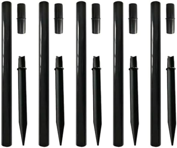 Butifulsic 5-Pack Plastic Landscape Stakes Replacement Stakes For Solar Lights Outdoor Pathway Solar Lights Landscape Lighting Accessories Pole
