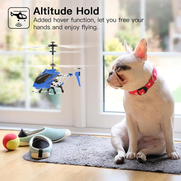 Cheerwing Remote Control HelicopterSyma S107H Mini Rc Helicopter With GyroAltitude Hold One Key Take Off/Landing For Adults Kids(Green)