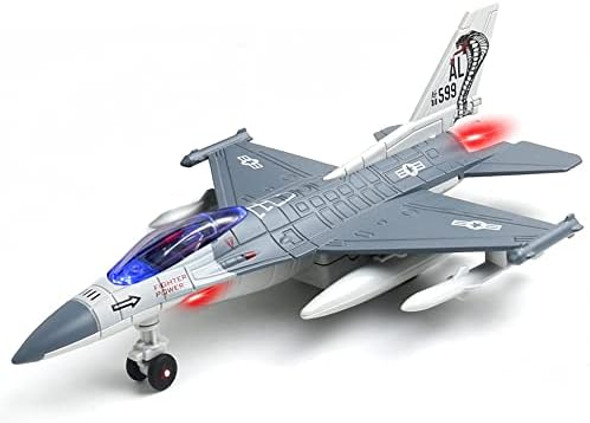 F16 Airplane Toy Fighter Jet Toy For Kids Pull Back Toy Jets Diecast Airplanes Model With Light & Sound Metal Airplane s For Kids Decor F16 Airplane Toy Fighter Jet Toy For Kids Pull Back Toy Jets Diecast Airplanes Model With Light & Sound Metal Airplane s For Kids Decor