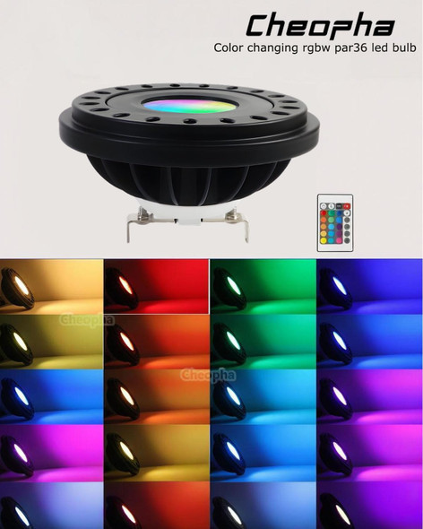 Cheopha Premium Par36 Led Landscape Bulbs Heavy-Duty Aluminum 16 Color Presets & 4 Color Changing Modes Ip67 Spotlights Flood Lights 7W 12V For Patio Driveway Halloween Christmas Lighting 1-Pack