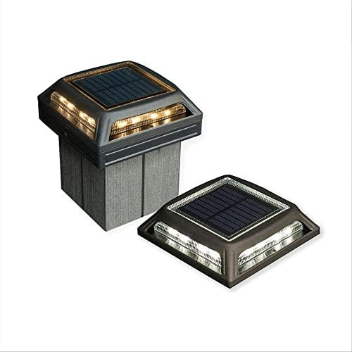 Classy Caps Muskoka Universal Solar Light Sld505B Warm And Cool Light Modes Fits 3.5X3.5 & 4X4 Posts Black Aluminum Solar-Powered Auto On Durable Design Ideal For Posts Paths Gardens