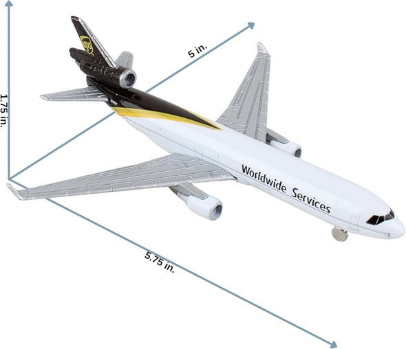 Daron Toy Airplane – Ups Md-11 – Die-Cast Metal Model Airplane Toy With Plastic Parts For Kids Ages 3+