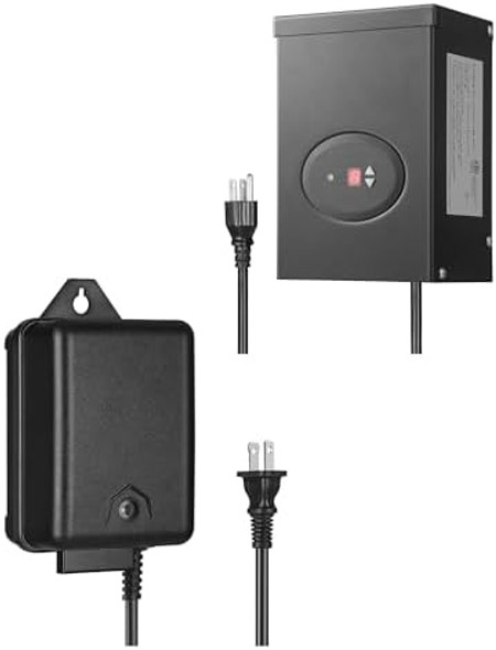 Dewenwils Outdoor Low Voltage Transformer With Timer And Photocell Light Sensor 60 Watt & 200W Weatherproof For Landscape Lighting Pathway Garden Light Spotlight Ul Listed