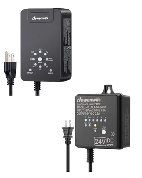 Dewenwils Low Voltage Landscape Transformer Landscape Lighting Transformer With Timer & Photocell Sensor Outdoor Weatherproof Dewenwils Low Voltage Landscape Transformer Landscape Lighting Transformer With Timer & Photocell Sensor Outdoor Weatherproof