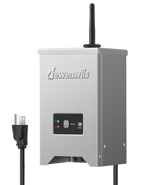 Dewenwils 120W Smart Low Voltage Landscape Transformer 2.4Ghz Wifi Landscape Lighting Transformer 120V Ac To 12/15V Ac Compatible With Alexa & Google Home For Outdoor Landscape Lights Fcc Listed