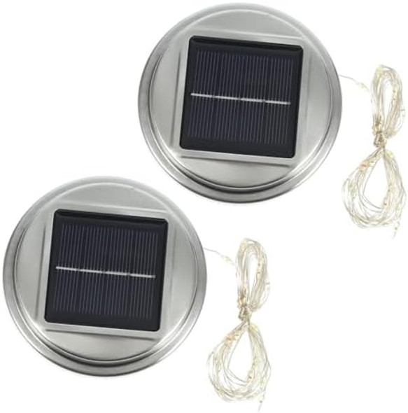 Doitool 2Pcs Crack Ball Lamp Cover Jars Lids Outdoor Solar Light Outdoor Decorative Solar Lights Solar Lanterns Battery Box Solar Replacement Tops Parts Solar Replacement Parts Led