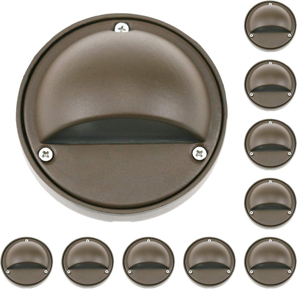 2W Led Deck Lights Landscape Lighting Landscape Lights Low Voltage Outdoor Deck Lighting Replaceable G4 Led Bulb 3000K Aluminum Housing For Step PathwayWalkwayDeckYard Black Pack Of 10