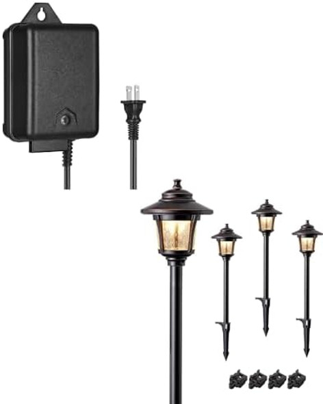 Edishine Dewenwils 60 Watt Outdoor Low Voltage Transformer With Timer And Photocell Light Sensor Low Voltage Landscape Lights 12V 3W 120Lm 3000K Outdoor Landscape Lighting & Accessories