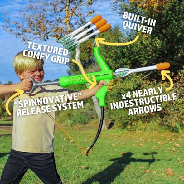 Original And Superior Faux Bow - Kids Bow And Arrow Set - Durable Impact Foam Tip Arrows - Outdoor Toy For Girls And Boys - Perfect For Backyard Target Practice - Beware Of Imitations