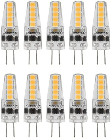 Ftvogue G4 Led Bulb-Bi-Pin Base Light Bulbs 2W Ac 12-24V Halogen Bulb Replacement Landscape Bulbs 10-Pack (Warm White 3000K) Other Lighting Accessories Ftvogue G4 Led Bulb-Bi-Pin Base Light Bulbs 2W Ac 12-24V Halogen Bulb Replacement Landscape Bulbs 10-Pack (Warm White 3000K) Other Lighting Accessories