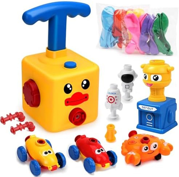 Balloon Launcher Car Toy SetBalloon Powered Car For Kids Boys Girls 3+ And ClassroomParty Supplies Balloon PumpBalloon Power Car (Duck) Balloon Launcher Car Toy SetBalloon Powered Car For Kids Boys Girls 3+ And ClassroomParty Supplies Balloon PumpBalloon Power Car (Duck)