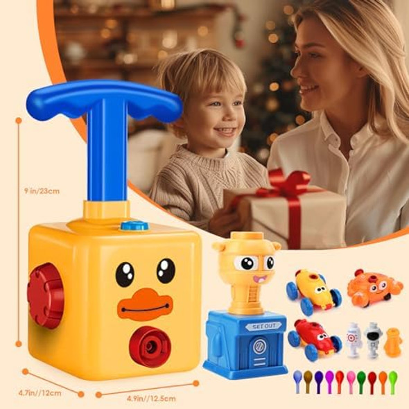 Balloon Launcher Car Toy SetBalloon Powered Car For Kids Boys Girls 3+ And ClassroomParty Supplies Balloon PumpBalloon Power Car (Duck) Balloon Launcher Car Toy SetBalloon Powered Car For Kids Boys Girls 3+ And ClassroomParty Supplies Balloon PumpBalloon Power Car (Duck)