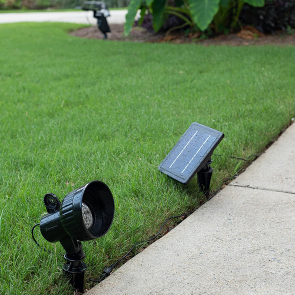 Gama Sonic Gs-103 Progressive Garden Landscape Spotlight Outdoor Solar Powered Light On Stake Bright White Led