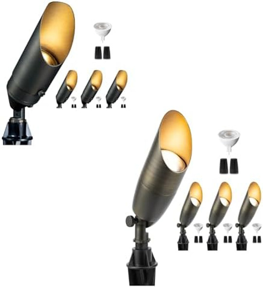 Low Voltage Landscape Spotlights Bundle 4-Pack Brass Bronze Landscape Lights Spotlight 4-Pack 12V Bronze Uplight Outdoor Waterproof Led Fixture For Garden Yard With Mr16 Bulb Low Voltage Landscape Spotlights Bundle 4-Pack Brass Bronze Landscape Lights Spotlight 4-Pack 12V Bronze Uplight Outdoor Waterproof Led Fixture For Garden Yard With Mr16 Bulb