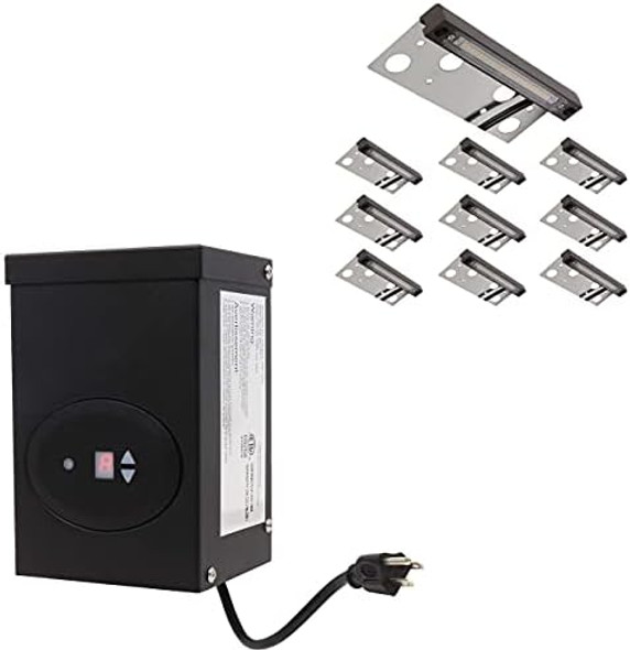 10Pcs Ul Listed 6.8 Inch Hardscape Lights With Etl Listed120W Low Voltage Transformer