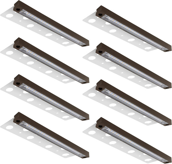 Gkoled 12 Inch Led Hardscape Lighting Low Voltage Retaining Wall Lights Led Paver Step Light 4W 12V Ac/Dc 2700K Warm White 4-Pack
