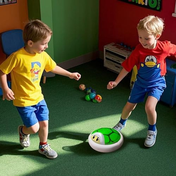 Hover Soccer Ball With Led Lights Indoor Games For Boys Turtle Shell Toys For Kids Ages 3 4 5 6 7 8-12 Halloween For Boys Kids Birthday s Air Floating Soccer