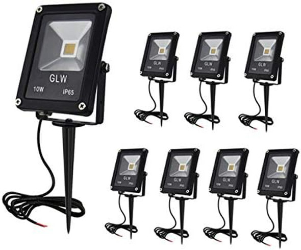 Low Voltage Landscape Lights 10W 12V Outdoor Spotlights Ip65 Waterproof Garden Lights3000K Warm White Landscape Lighting For YardTree[8 Pack]