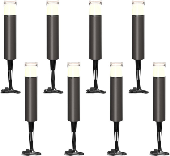 Goodsmann 8Pk Bollard Landscape Lighting Kits 2W Led Low Voltage Pathway Lights 100 Lumen 2700K Warm White Outdoor Hardwired Walkway Lights Brown Finish Path Lights With Connectors Metal Stakes Goodsmann 8Pk Bollard Landscape Lighting Kits 2W Led Low Voltage Pathway Lights 100 Lumen 2700K Warm White Outdoor Hardwired Walkway Lights Brown Finish Path Lights With Connectors Metal Stakes