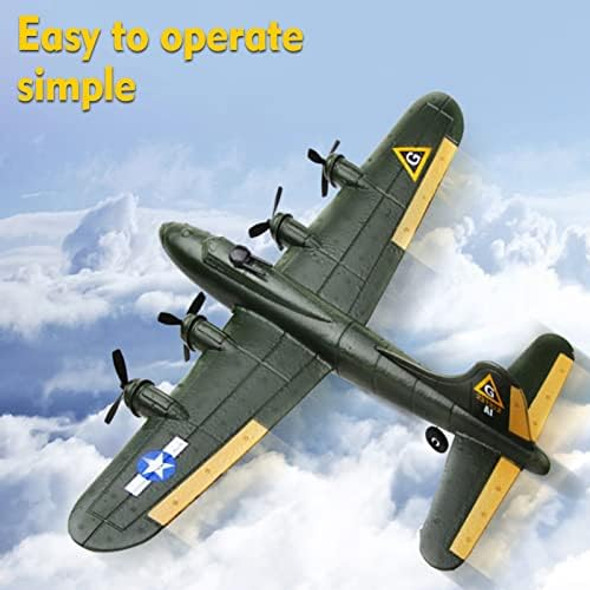 Goolrc B-17 Rc Plane 2 Channel Rc Airplane 2.4Ghz Remote Control Airplane Ready To Fly Epp Foam Glider Fixed Wing Rc Aircraft Flight Toys For BoysKids And Adults
