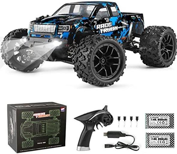 Haiboxing Rc Cars 1/18 Scale 4Wd Off-Road Monster Trucks With 36+Km/H High Speed 2.4 Ghz Remote-Controlled Electric All Terrain Waterproof Vehicles With Rechargeable Battery For Kids And Adults Rtr